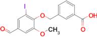 3-((4-Formyl-2-iodo-6-methoxyphenoxy)methyl)benzoic acid