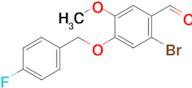 2-Bromo-4-[(4-fluorobenzyl)oxy]-5-methoxybenzaldehyde