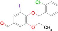 4-[(2-Chlorobenzyl)oxy]-3-ethoxy-5-iodobenzaldehyde