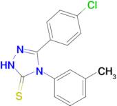 3-(4-chlorophenyl)-4-(3-methylphenyl)-4,5-dihydro-1H-1,2,4-triazole-5-thione