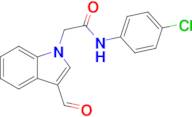 N-(4-Chlorophenyl)-2-(3-formyl-1h-indol-1-yl)acetamide