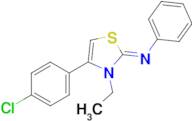 (Z)-4-(4-Chlorophenyl)-3-ethyl-N-phenylthiazol-2(3H)-imine