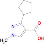 3-Cyclopentyl-1-methyl-1H-pyrazole-4-carboxylic acid