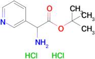 tert-Butyl 2-amino-2-(pyridin-3-yl)acetate dihydrochloride