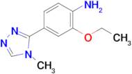 2-Ethoxy-4-(4-methyl-4H-1,2,4-triazol-3-yl)aniline