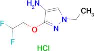 3-(2,2-Difluoroethoxy)-1-ethyl-1H-pyrazol-4-amine hydrochloride