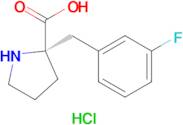 (S)-2-(3-Fluorobenzyl)pyrrolidine-2-carboxylic acid hydrochloride