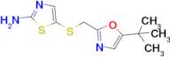 5-(((5-(tert-Butyl)oxazol-2-yl)methyl)thio)thiazol-2-amine