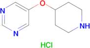 5-(Piperidin-4-yloxy)pyrimidine hydrochloride