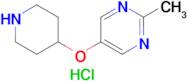 2-Methyl-5-(piperidin-4-yloxy)pyrimidine hydrochloride