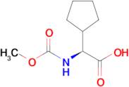 (S)-2-Cyclopentyl-2-((methoxycarbonyl)amino)acetic acid