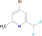 4-Bromo-2-(difluoromethyl)-6-methylpyridine