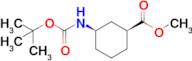 Methyl (1S,3R)-3-((tert-butoxycarbonyl)amino)cyclohexane-1-carboxylate