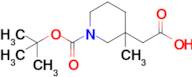 2-(1-(tert-Butoxycarbonyl)-3-methylpiperidin-3-yl)acetic acid