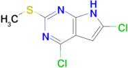 4,6-Dichloro-2-(methylthio)-7H-pyrrolo[2,3-d]pyrimidine