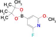 2-Fluoro-6-methoxy-4-(4,4,5,5-tetramethyl-1,3,2-dioxaborolan-2-yl)pyridine