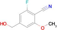 2-Fluoro-4-(hydroxymethyl)-6-methoxybenzonitrile