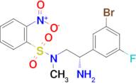 (S)-N-(2-Amino-2-(3-bromo-5-fluorophenyl)ethyl)-N-methyl-2-nitrobenzenesulfonamide