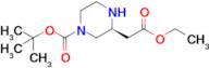 tert-Butyl (S)-3-(2-ethoxy-2-oxoethyl)piperazine-1-carboxylate