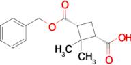 (1S,3R)-3-((Benzyloxy)carbonyl)-2,2-dimethylcyclobutane-1-carboxylic acid