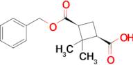 (1R,3S)-3-((Benzyloxy)carbonyl)-2,2-dimethylcyclobutane-1-carboxylic acid