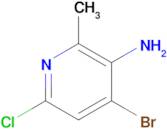 4-Bromo-6-chloro-2-methylpyridin-3-amine