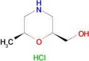 ((2S,6S)-6-Methylmorpholin-2-yl)methanol hydrochloride