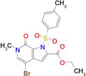 Ethyl 4-bromo-6-methyl-7-oxo-1-tosyl-6,7-dihydro-1H-pyrrolo[2,3-c]pyridine-2-carboxylate