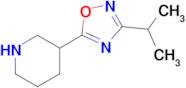3-(3-Isopropyl-1,2,4-oxadiazol-5-yl)piperidine