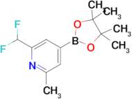 2-(Difluoromethyl)-6-methyl-4-(4,4,5,5-tetramethyl-1,3,2-dioxaborolan-2-yl)pyridine