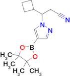 3-Cyclobutyl-3-(4-(4,4,5,5-tetramethyl-1,3,2-dioxaborolan-2-yl)-1H-pyrazol-1-yl)propanenitrile