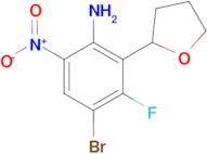 4-Bromo-3-fluoro-6-nitro-2-(tetrahydrofuran-2-yl)aniline