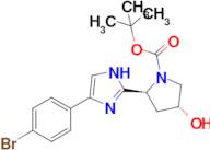 tert-butyl (2S,4R)-2-[4-(4-bromophenyl)-1H-imidazol-2-yl]-4-hydroxypyrrolidine-1-carboxylate