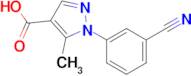 1-(3-cyanophenyl)-5-methyl-1H-pyrazole-4-carboxylic acid