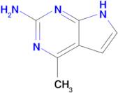 4-Methyl-7H-pyrrolo[2,3-d]pyrimidin-2-amine