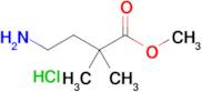 Methyl 4-amino-2,2-dimethylbutanoate hydrochloride