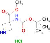 Methyl 3-((tert-butoxycarbonyl)amino)azetidine-3-carboxylate hydrochloride