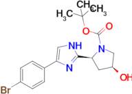 tert-butyl (2S,4S)-2-[4-(4-bromophenyl)-1H-imidazol-2-yl]-4-hydroxypyrrolidine-1-carboxylate