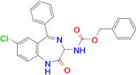 Benzyl (7-chloro-2-oxo-5-phenyl-2,3-dihydro-1H-benzo[e][1,4]diazepin-3-yl)carbamate