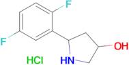 5-(2,5-Difluorophenyl)pyrrolidin-3-ol hydrochloride