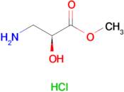 Methyl (S)-3-amino-2-hydroxypropanoate hydrochloride