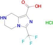 3-(Trifluoromethyl)-5,6,7,8-tetrahydroimidazo[1,5-a]pyrazine-1-carboxylic acid hydrochloride