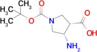 (3S,4S)-4-Amino-1-(tert-butoxycarbonyl)pyrrolidine-3-carboxylic acid