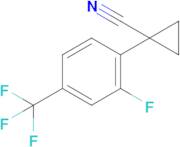 1-(2-Fluoro-4-(trifluoromethyl)phenyl)cyclopropane-1-carbonitrile