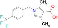 2,4-Dimethyl-1-(4-(trifluoromethyl)benzyl)-1H-pyrrole-3-carboxylic acid
