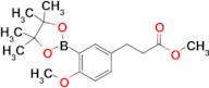 Methyl 3-(4-methoxy-3-(4,4,5,5-tetramethyl-1,3,2-dioxaborolan-2-yl)phenyl)propanoate