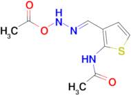 (E)-N-(3-((2-Acetoxyhydrazono)methyl)thiophen-2-yl)acetamide