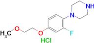 1-(2-Fluoro-4-(2-methoxyethoxy)phenyl)piperazine hydrochloride