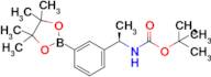 tert-Butyl (R)-(1-(3-(4,4,5,5-tetramethyl-1,3,2-dioxaborolan-2-yl)phenyl)ethyl)carbamate