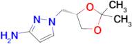 (S)-1-((2,2-Dimethyl-1,3-dioxolan-4-yl)methyl)-1H-pyrazol-3-amine